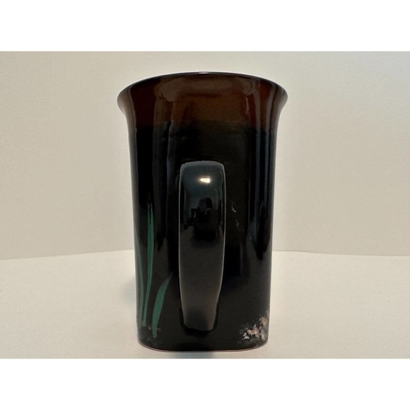 Royal Norfolk Coffee Mug/ Hand Painted Folk Art! Crane/Bird/wildlife. *RARE/NICE - Picture 8 of 10